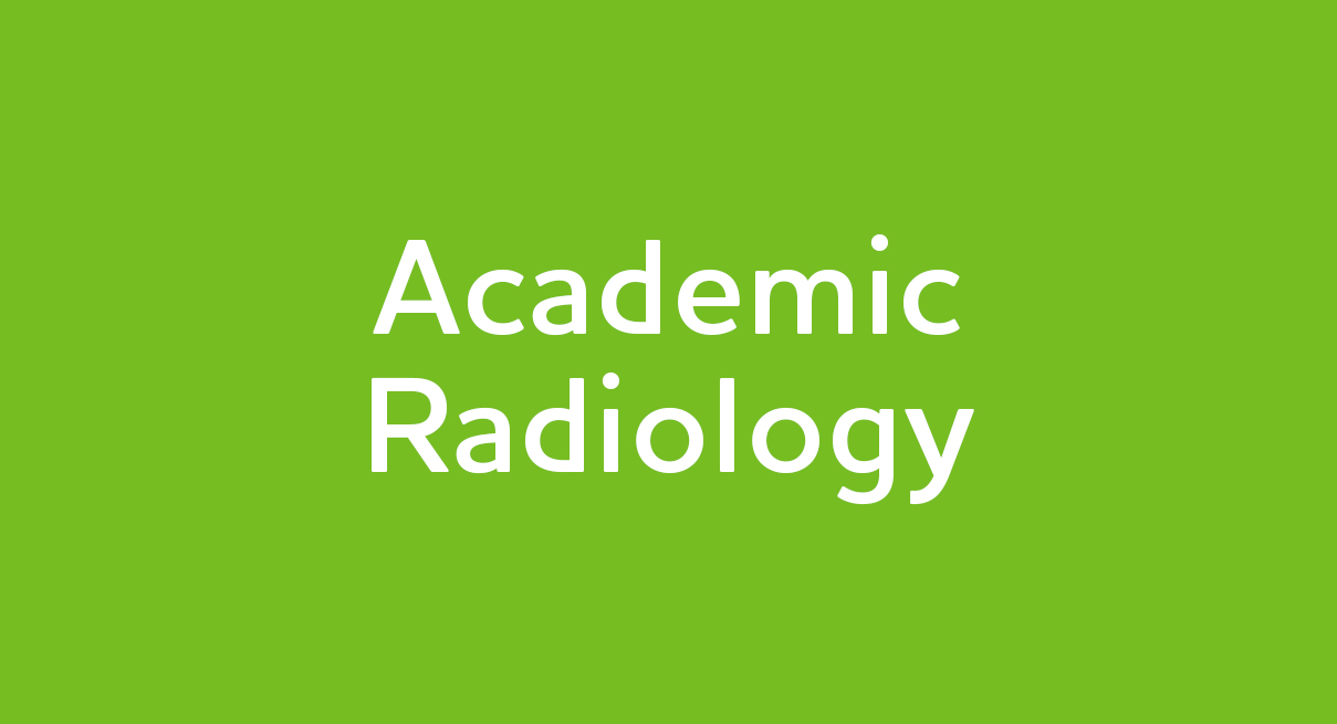 Graphic: Academic Radiology