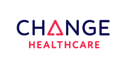 Official Change Healthcare logo in blue and red, a Riverain Technologies partner providing healthcare technology and imaging network connectivity solutions.