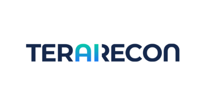 Official TeraRecon logo, a Riverain Technologies integration partner providing advanced visualization and AI platform solutions for diagnostic radiology.